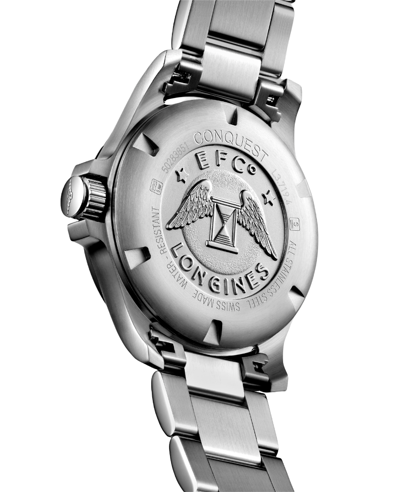Longines Longines Conquest V.H.P. L3.719.4.56.6 , наручные мужские часы фото под углом